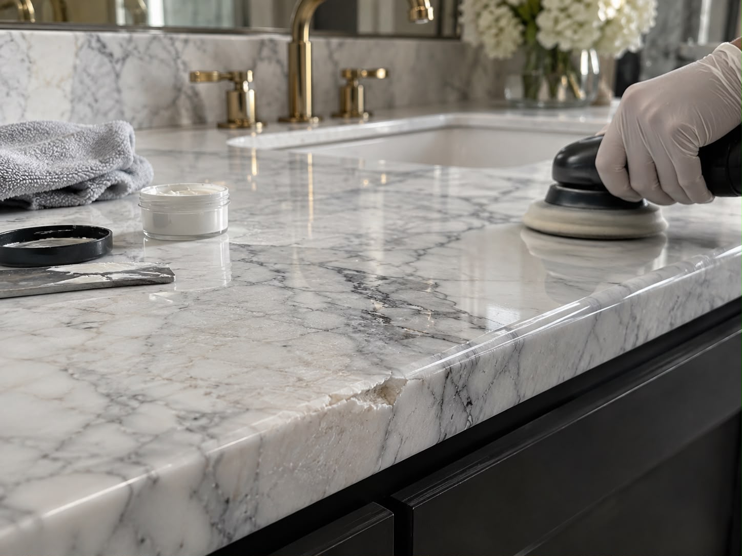 Marble Restoration London: Polishing, Etch & Chip Repair